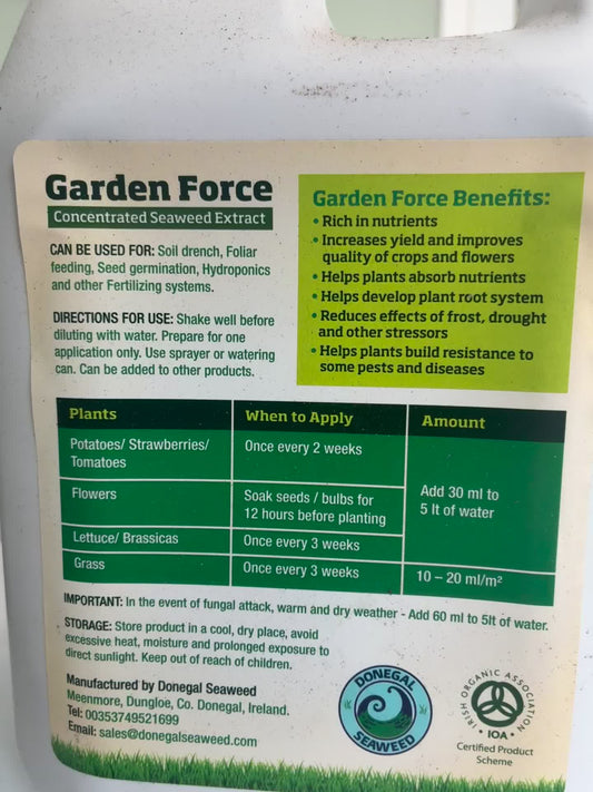 Liquid Seaweed Fertiliser (Donegal Seaweed) - 1L